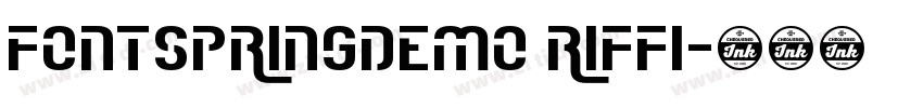 fontspringdemo Riffi字体转换